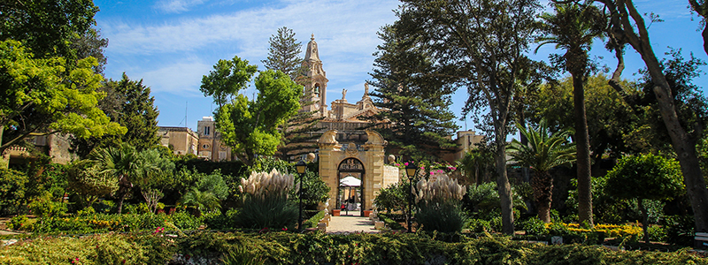 Det fantastiska Palazzo Parisio på Malta.